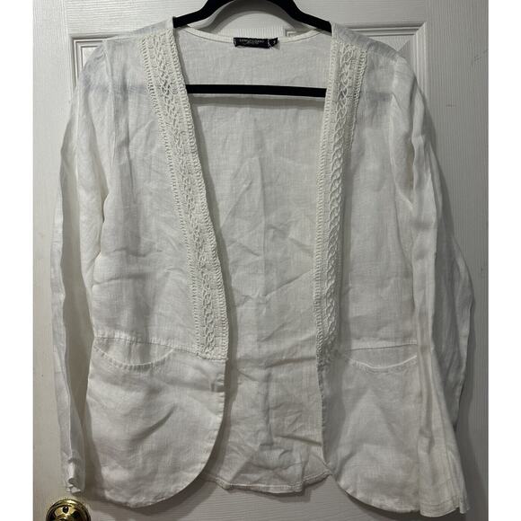 Lungo L'arno Women White Cardigan M - Picture 1 of 5